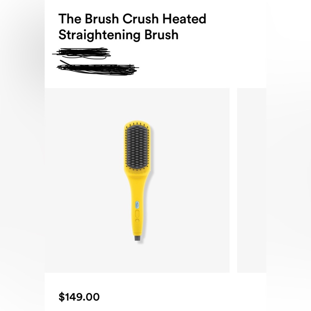 Drybar brush crush heated straightening brush